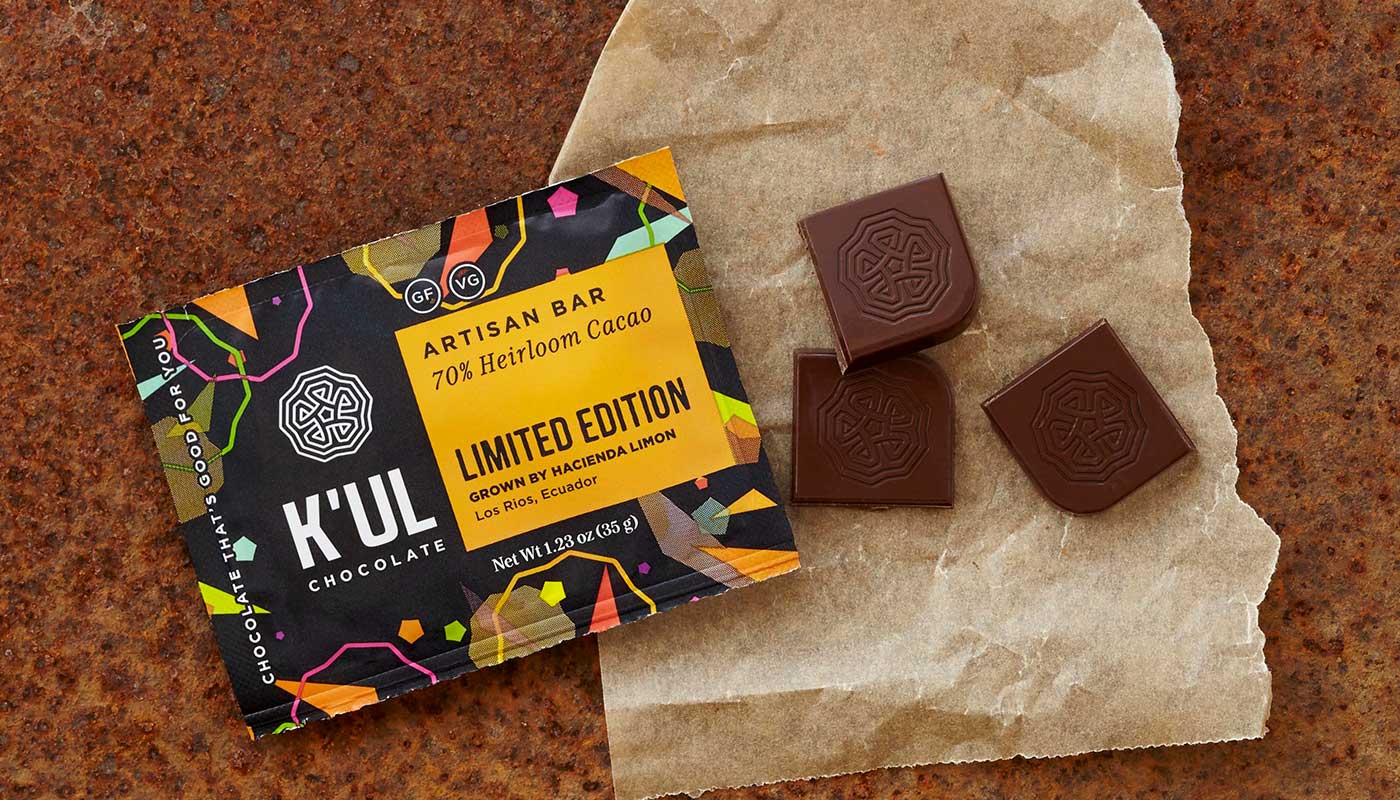 K'ul Chocolate packaging design