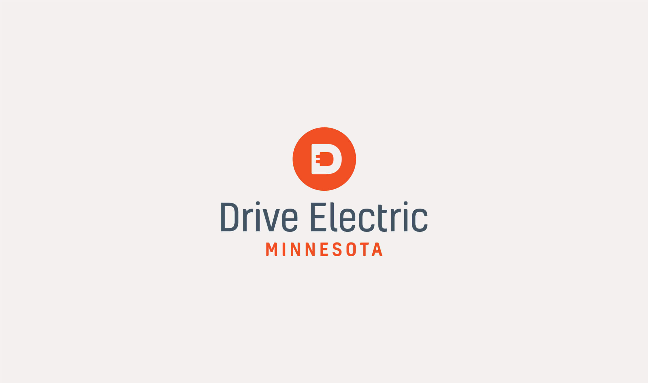 Drive Electric Minnesota logo and brand design