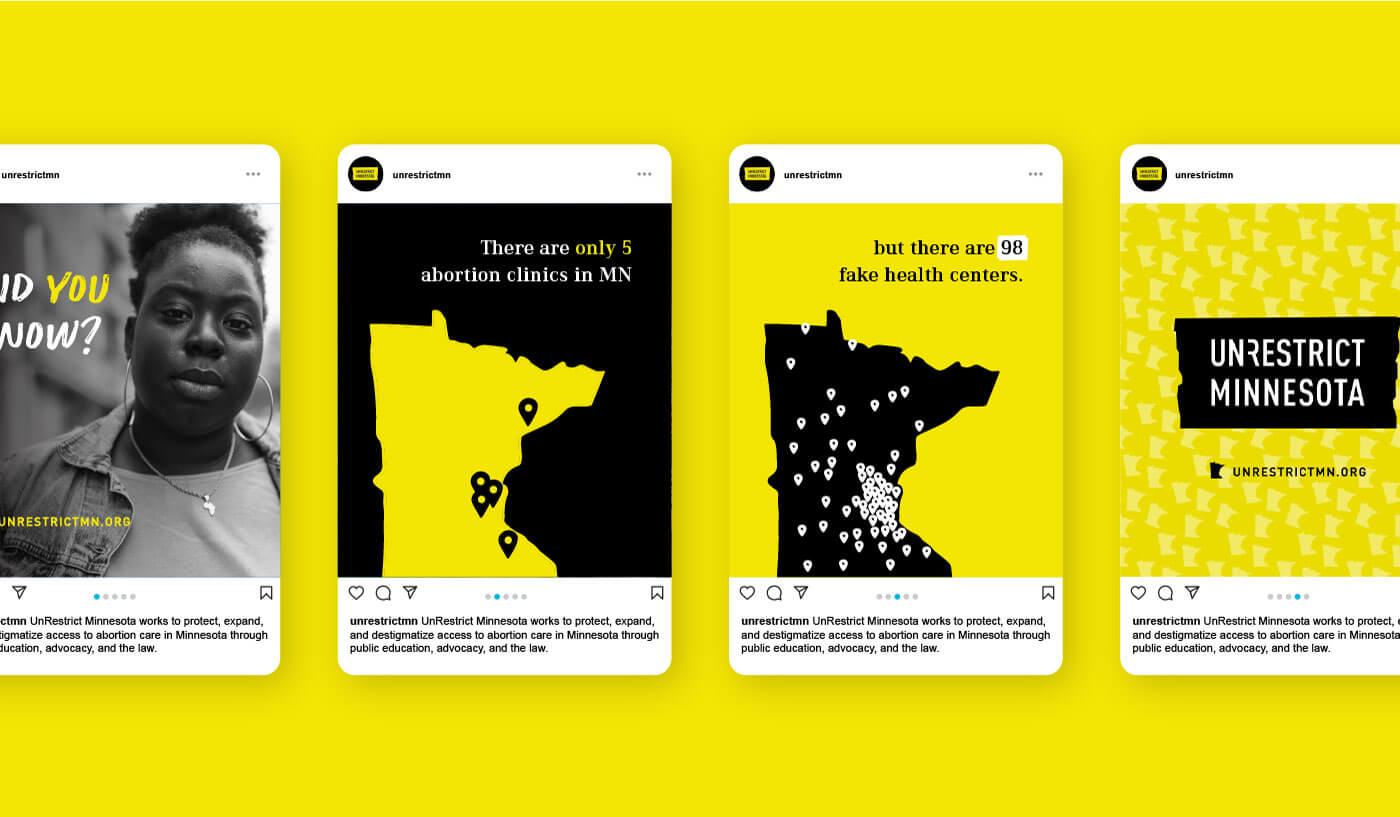 UnRestrict Minnesota brand and campaign design