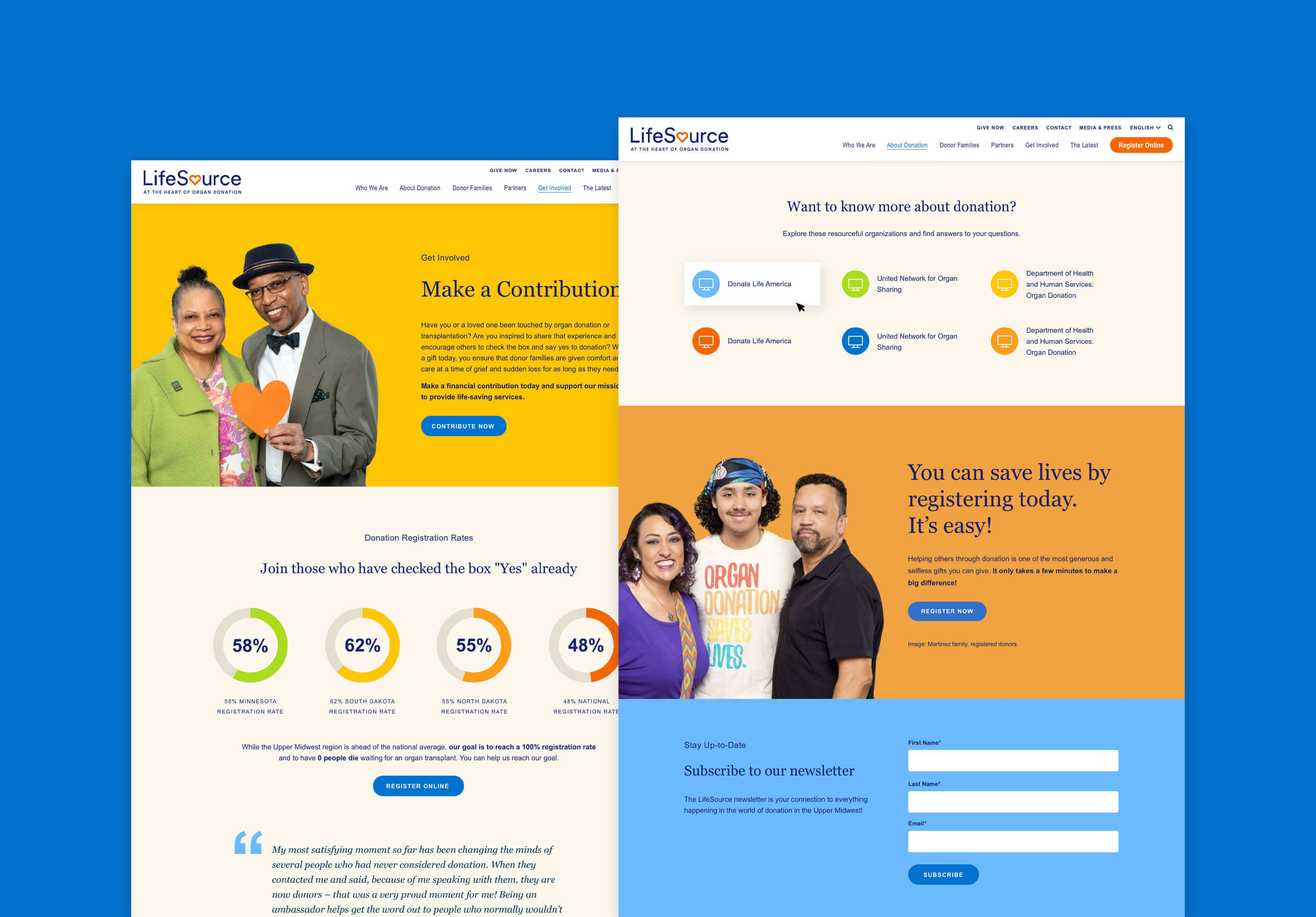 LifeSource rebrand and website design