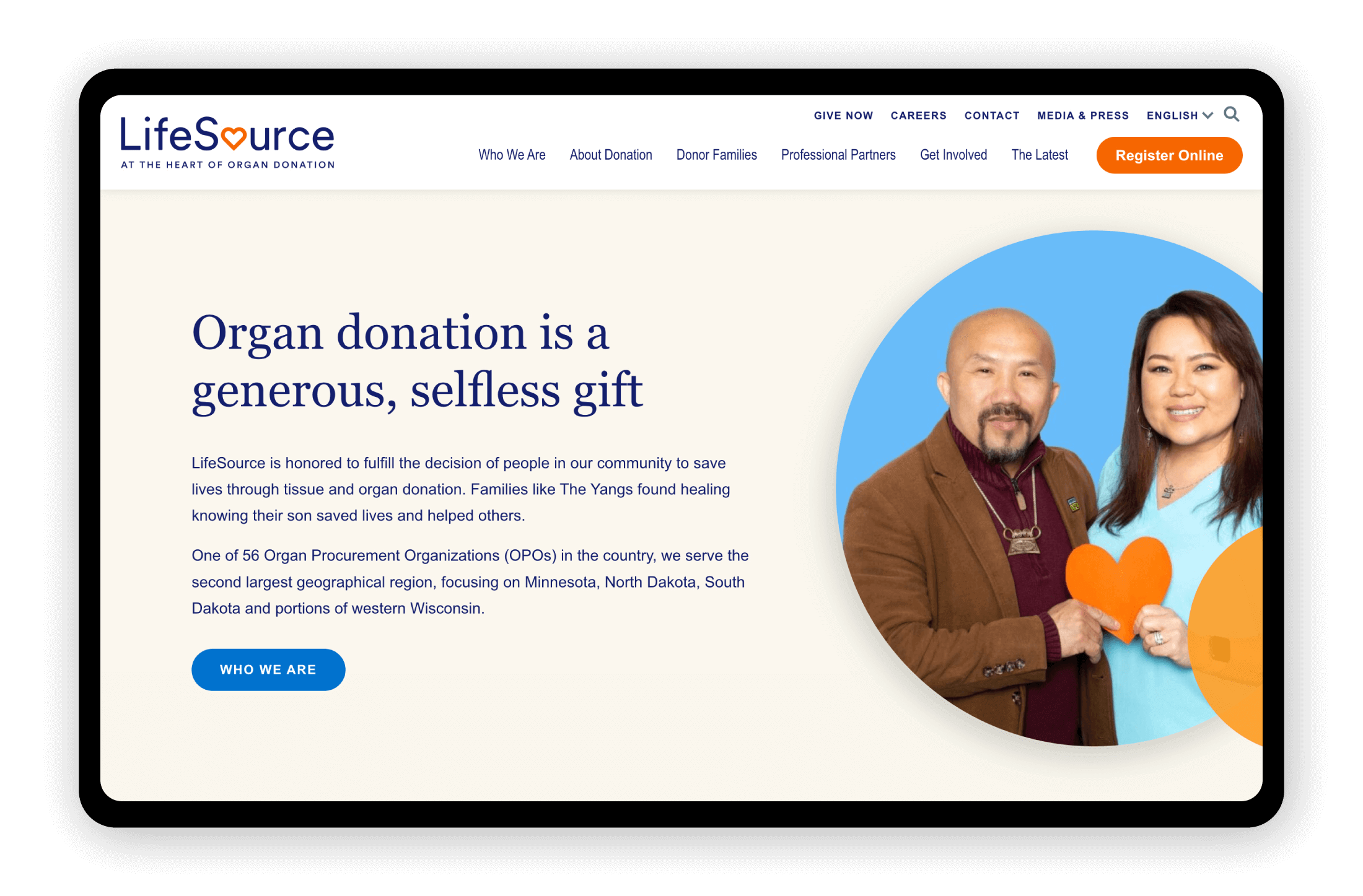 LifeSource rebrand and website design